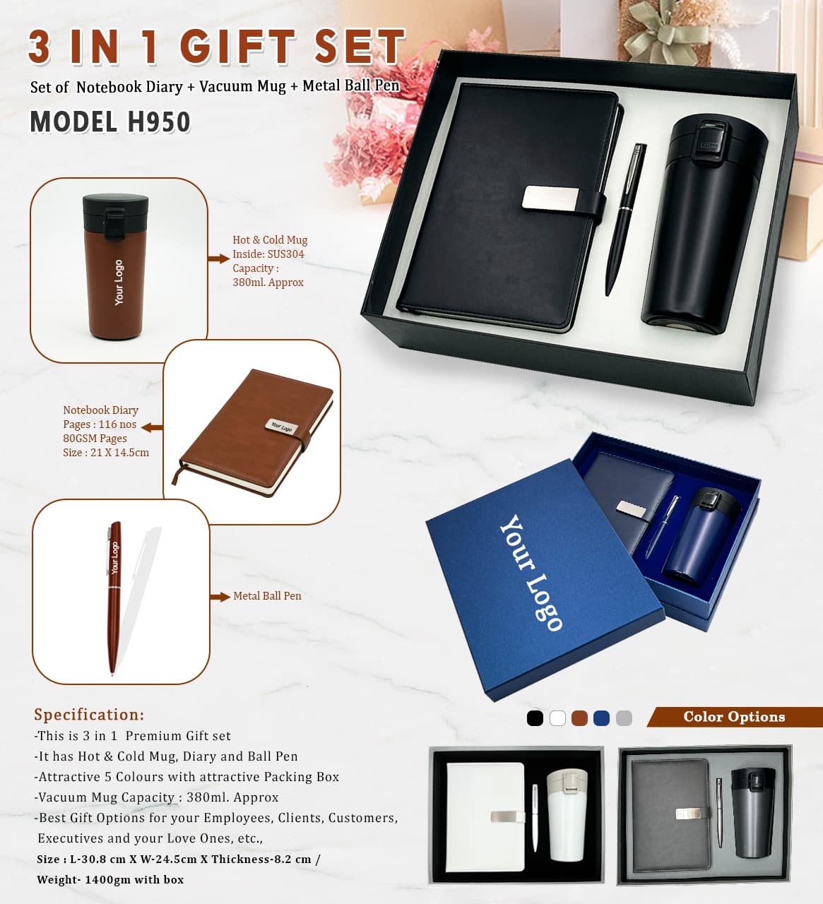 Gift Set 3 In 1 H950